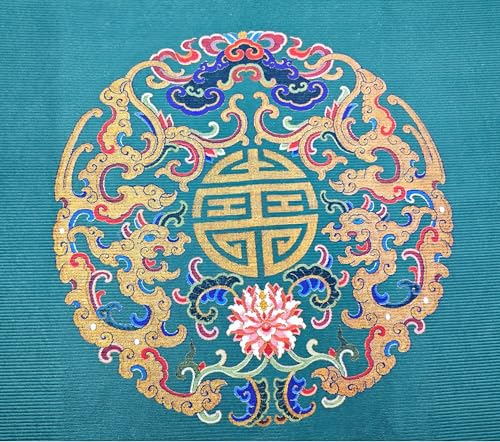 Chinese Style Mahjong Mat, 31.5 * 31.5'' Anti Slip and Noise Reduction Mahjong Table Mat for Poker, Card, Board & Tile Games (Dark Green) - style: Dark Green
