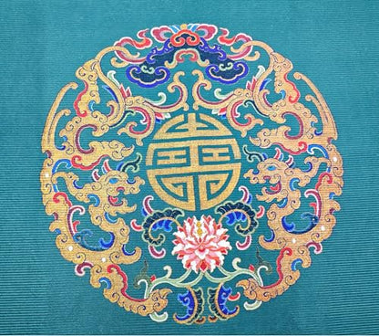 Chinese Style Mahjong Mat, 31.5 * 31.5'' Anti Slip and Noise Reduction Mahjong Table Mat for Poker, Card, Board & Tile Games (Dark Green) - style: Dark Green