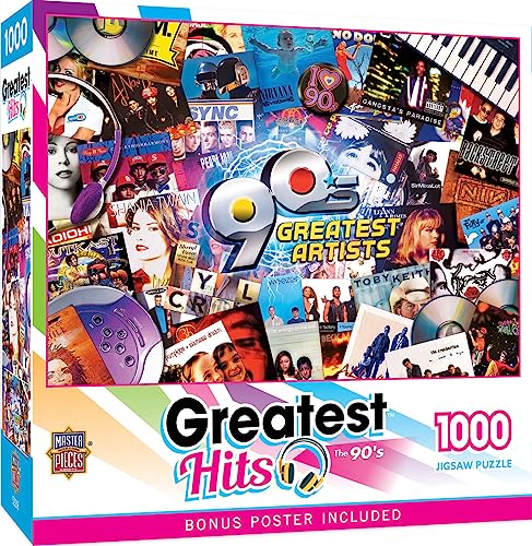 MasterPieces Greatest Hits - 90's 1000pc Puzzle - style: 90's Greatest Artists