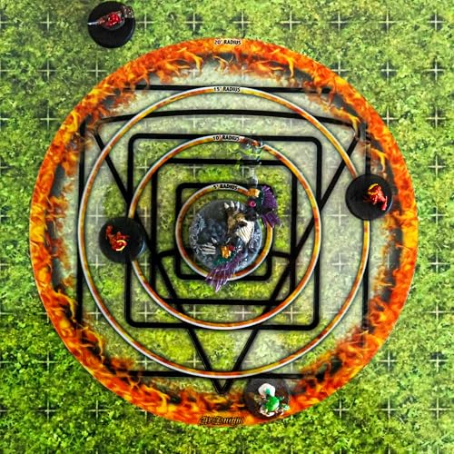 AOE Multipurpose DND Spell Effect Templates - Area of Effect Markers for Dungeons and Dragons and Other RPGs