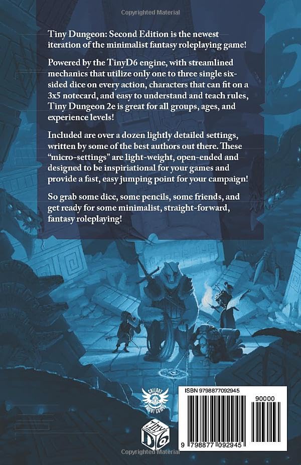 Tiny Dungeon: Second Edition (TinyD6 Tabletop Roleplaying Games)