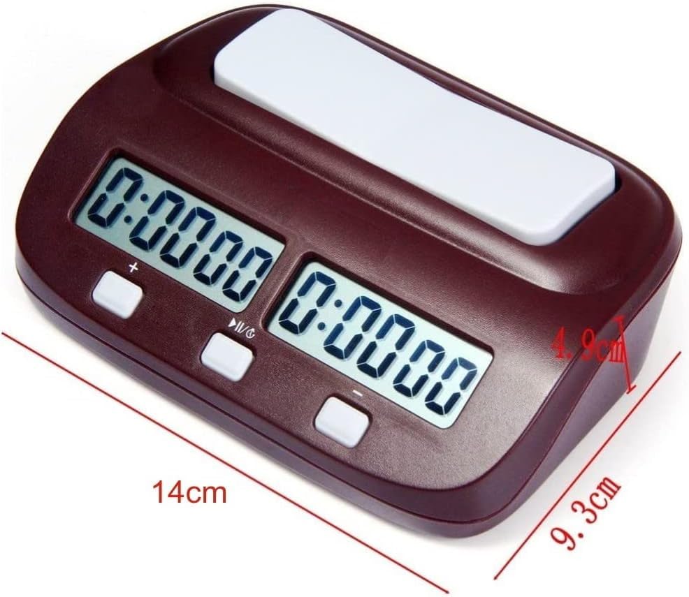 JZK PQ9907 Digital Multifunctional Display Chess Timer Chess Clock Electronic Board Game for Home & tournaments