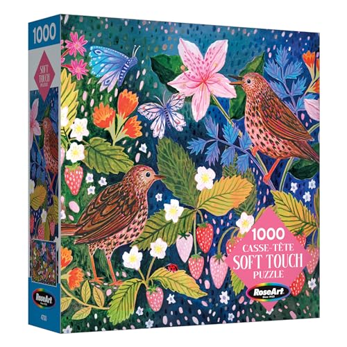 RoseArt - Soft Touch - Strawberry Thief - 1000 Piece Jigsaw Puzzle for Adults - style: Strawberry Thief