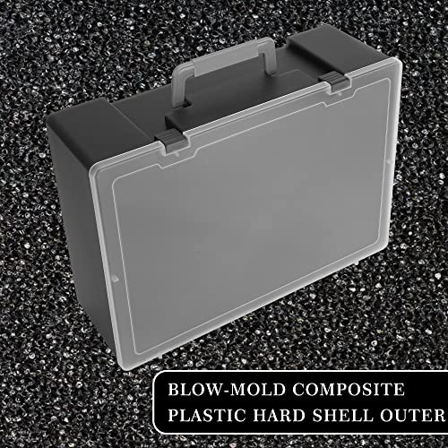 Miniature Storage Sturdy Carrying Figure Case -108 Slot Figurine Minature Carrying Case Compatible with D&D and More (blackness) - color: blackness