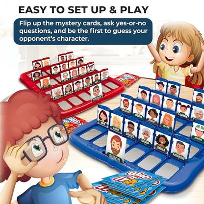 Guessing Game for Kids,Who is It Board Game for 2Players,Family Game - color: Character