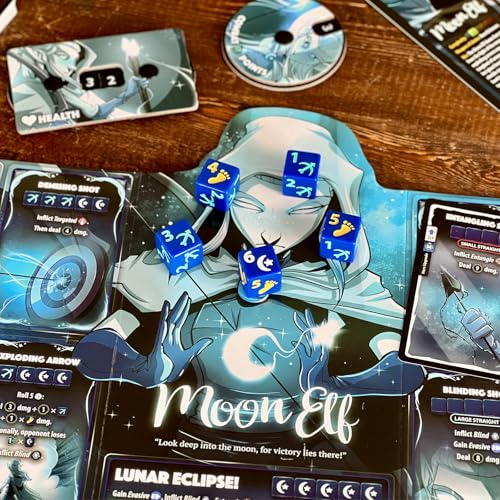 Dice Throne Box Game - Strategic Dice & Card Battler (Moon Elf) - style: Moon Elf