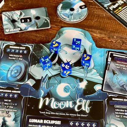 Dice Throne Box Game - Strategic Dice & Card Battler (Moon Elf) - style: Moon Elf