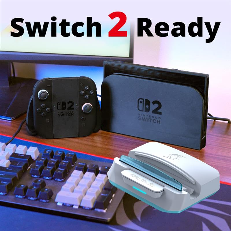 AVerMedia Steam Deck Dock with HDMI 4K@60Hz, USB C Charging, Screen Mirroring, Video Capture for Switch, Steam Deck, ROG Ally, Legion Go, MSI Claw, iPhone, iPad - X'TRA GO GC515 - color: X'TRA GO - GC515 White