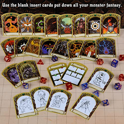 CZYY DND Initiative & Combat Tracker Set, Acrylic Markers with Insert Cards | 6 Transparent Acrylic Holders, Top on 2-5 mm GM Screen, Erasable & Reusable, Great DM Tools & Accessories for Tabletop RPG