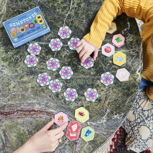 eeBoo: Memory & Matching Game- Little Gemstones - 18 Pairs to Memorize, Colorful Gems, Encourages Recognition, Concentration Skills, Kids Ages 5+ - style: Gemstones