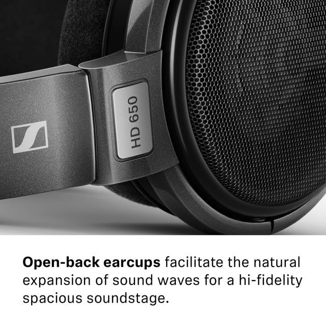 Sennheiser HD 650 - Audiophile Hi-Res Open Back Dynamic Headphone (Renewed) - style: HD 650