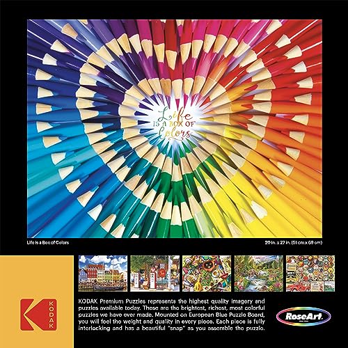 RoseArt - Kodak Premium - Life is a Box of Colors - 1000 Piece Jigsaw Puzzle for Adults - style: Life is a Box of Colors