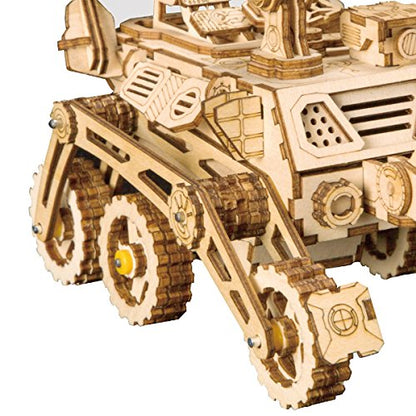 ROKR Assemble Solar Energy Powered Cars-Moveable 3D Wooden Puzzle Toys-Funny Teaching Educational-Home Deco-Model Building Sets-Best Christmas,Birthday Gift for Adult (Curiosity Rover)