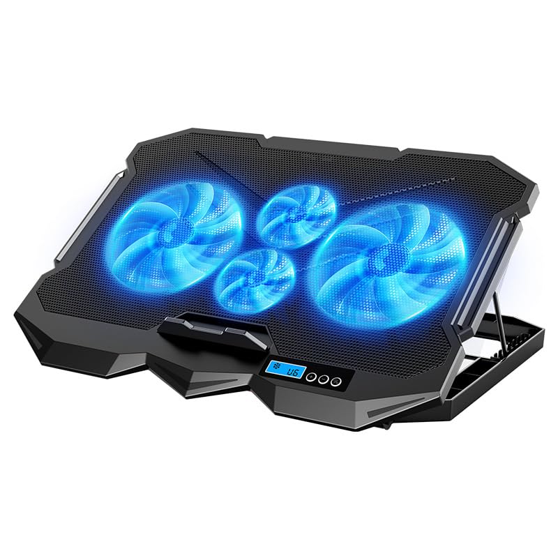 Laptop Cooling pad for Asus ROG Zephyrus G14 Gaming laptops, Laptop Cooler with 4 Fans, LCD Display Screen, 4 Height, 2 USB-A Port Laptop Stand