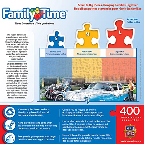 MasterPieces 400 Piece Jigsaw Puzzle for Adults, Family, Or Youth - Three Generations - 18"x24" - style: Three Generations