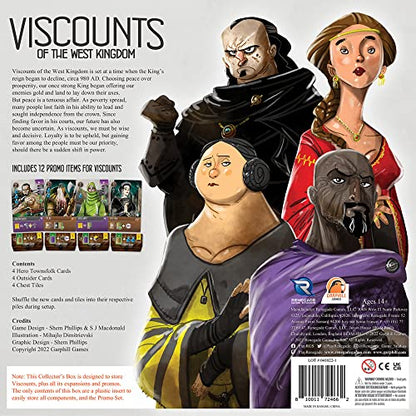 Renegade Game Studios Viscounts of the West Kingdom Collector's Box | Storage Organizer for Board Game, 2 Expansions & Promo Content, Fits Sleeved Cards, Matches Paladins & Raiders Boxes