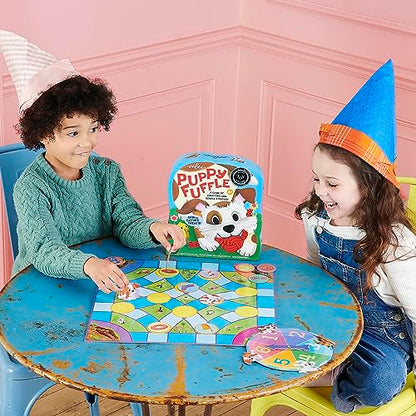eeBoo: Puppy Fuffle - A Game of Counting & Simple Strategy, Kids Spinner Board Game, Collect Toys & Treats, Preschool, Ages 4+, 2-4 Players, 15-25 Min - style: Puppy Fuffle