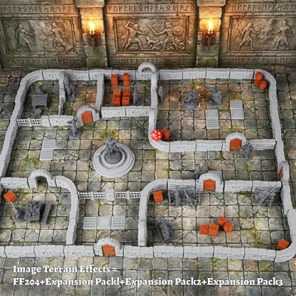 AUSPDICE Dungeon Traps and Props, 27-Piece 28mm DND Terrain for TTRPGs | Traps and Prison Fences for RPGs, Wargaming, Christmas and Halloween Gifts, FF204-Expansion Pack 2 - color: Expansion Pack 2
