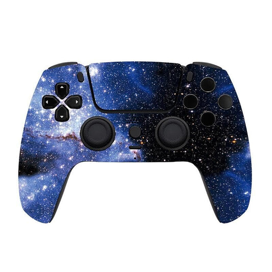 Custom Wireless Controller for PS5 - Hand Airbrushed & Multiple Designs Available (Blue Universe) - color: Blue Universe