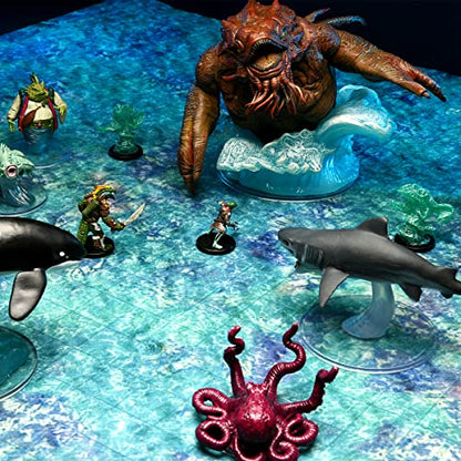Warlock Tiles: Game Mat – Subterranean Lake - style: Subterranean Lake