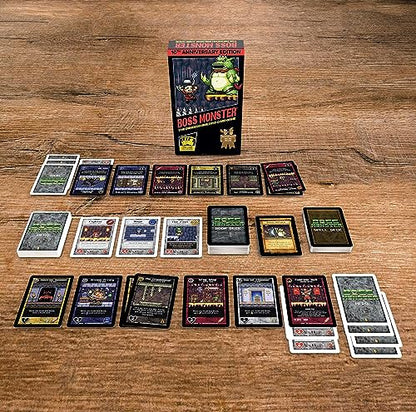 Brotherwise Games Boss Monster 10th Anniversary Edition | 30 Min Playing Time, 2-4 Players, Ages 13+, Building Card Game with New Rooms, Bosses, Spells & Modernized Rules