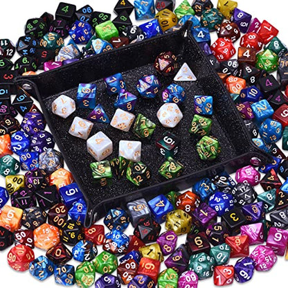 RPG Dice 210 Pieces Polyhedral Dice Set for DND | 30 Sets of 7-Dice for Dungeons and Dragons Tabletop Role Playing Adventure Games