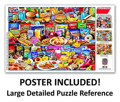 MasterPieces Kids Favorite Foods 1000-Piece Jigsaw Puzzle - Eco-Friendly Matte Finish - 19.25"x26.75" - Bonus Poster - Quality Guaranteed - size: 1000 Piece with Bonus Poster