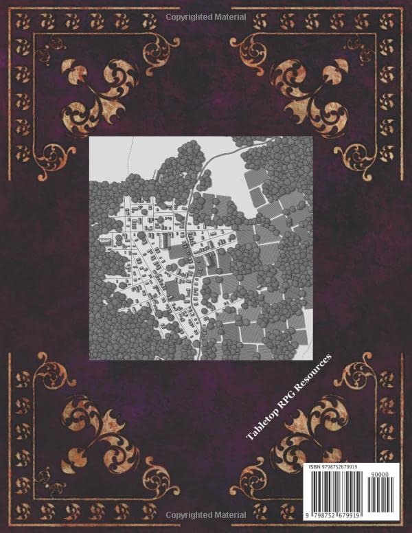 108 Fantasy Village Maps for Game Masters: Unique Town Maps, GM aid for TTRPGs (Fantasy Tabletop Gaming Maps)