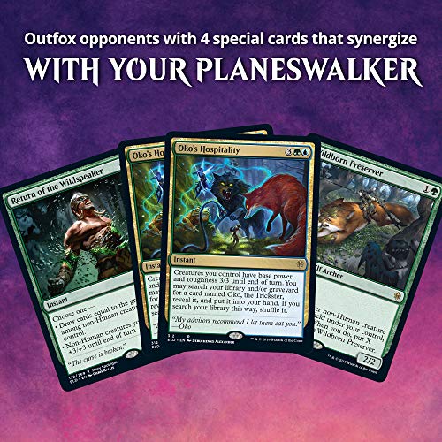 Magic The Gathering Throne of Eldraine Oko, The Trickster Planeswalker Deck | Ready-to-Play | 60-Card Starter Deck - style: Oko, The Trickster