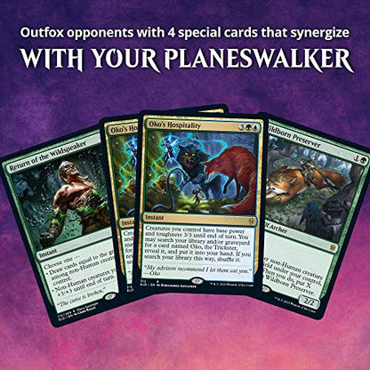 Magic The Gathering Throne of Eldraine Oko, The Trickster Planeswalker Deck | Ready-to-Play | 60-Card Starter Deck - style: Oko, The Trickster