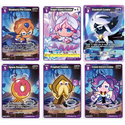 CookieRun TCG: Starter Deck - Glorious Moonlight - Purple Legendary Cookie Moonlight, Ready-to-Play Character Deck, Braverse Trading Card Battle Game - color: Purple