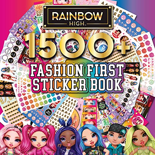 Horizon Group USA Sticker Book with Large and Small Sizes, Kids Stationary for Water Bottle, Notebooks, and Party Favors, Rainbow High - color: Rainbow High