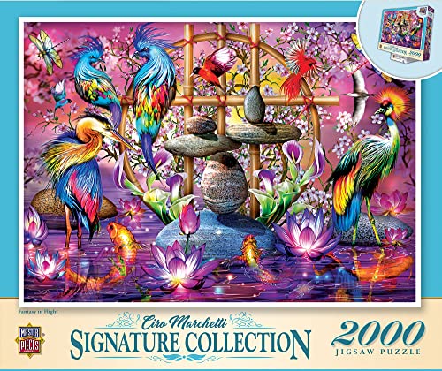 MasterPieces 2000 Piece Jigsaw Puzzle for Adults, Family, Or Kids - Fantasy in Flight - 39"x27" - size: 2000 Piece