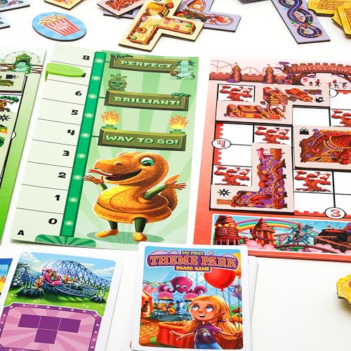 My First Theme Park Board Game for Kids Ages 5+, Build a new Amusement Park | Fun tile-placement strategy, build an exciting new park. Great gift for boys and girls, perfect for family game night.