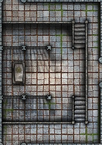 Big Book of Battle Mats Rooms Vaults & Chambers by Loke | 2-10 Players | Ages 14+ | One Shot Adventures and Heists
