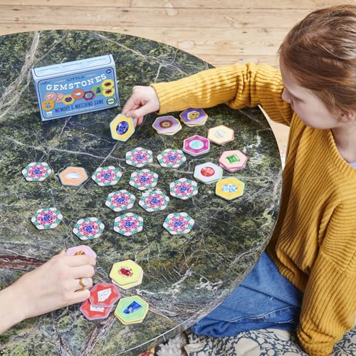 eeBoo: Memory & Matching Game- Little Gemstones - 18 Pairs to Memorize, Colorful Gems, Encourages Recognition, Concentration Skills, Kids Ages 5+ - style: Gemstones