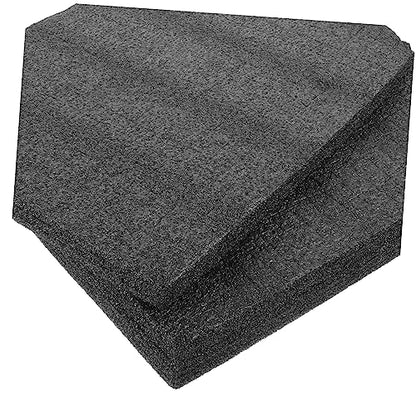 HOMSFOU 2pcs Foam Inserts for Tool Boxes and Game Storage Flexible Pre-cubed Padding Black Foam for Crafts and