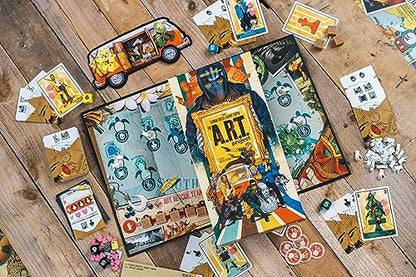 The A.R.T. Project | Cooperative Strategy Board Game | Card Drafting, Zone of Control Game | Coop and Solo Play for Adults and Teens | Ages 12+ | 1-6 Players | 45 Minute Play Time