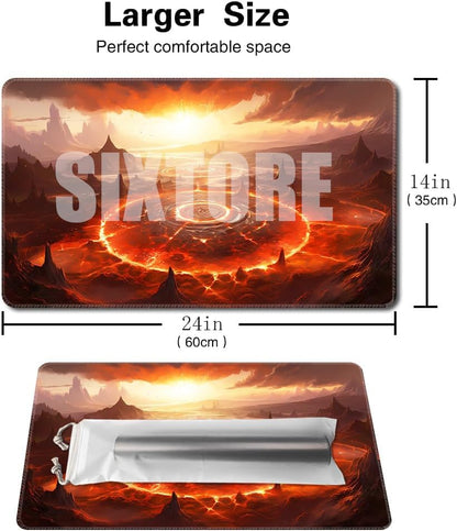 Premium Board Game 24x14in MTG Playmat Compatible for OCG CCG RPG TCG Playmat (Abyss Summon) - color: Abyss Summon