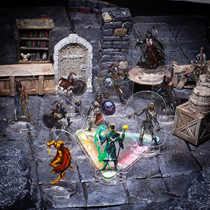 Arcknight Flat Plastic Miniatures: Wildlands; 62 Unique Wilderness-Themed Minis for DND 5e and Pathfinder; Affordable, Skinny Figurines for Dungeons and Dragons and Other Tabletop RPG Games