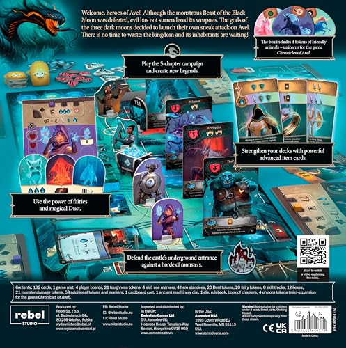 Dungeon Legends Board Game | Cooperative Adventure in the Avel Universe! Fantasy Strategy Game for Kids & Adults, Ages 10+, 1-4 Players, 60-90 Mins