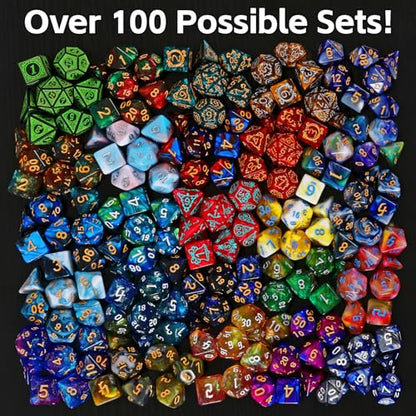 Coyeekn Mystery Dice Set, DND Dice Set of 6 Packs Polyhedral Dice | 1 in 10 Chance to Get Legendary Dice, with Extra Loot, Suitable for Dice Goblin D&D Gift - color: 6 Mystery Bag