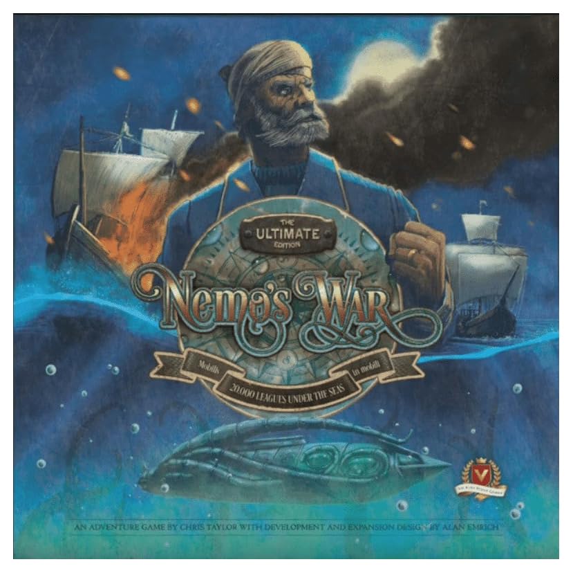 Nemo's War Ultimate Edition Nautical Strategy Board Game | Nemo's War Ultimate Edition; solo & cooperative nautical strategy game; includes all expansions; ages 14+