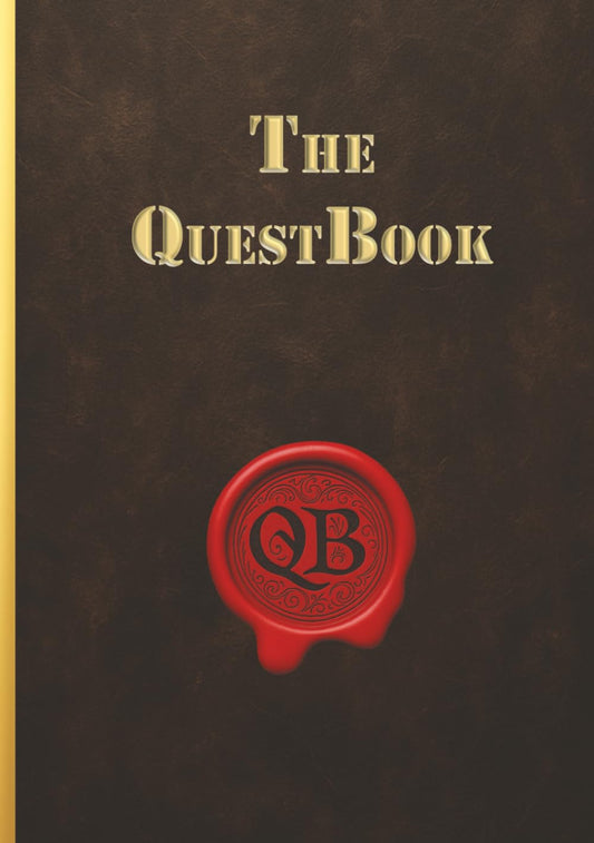 The QuestBook: A Fantasy Adventure RPG Planner with 100 Missions, Skill Trees, EXP System and Daily Progress Tracking
