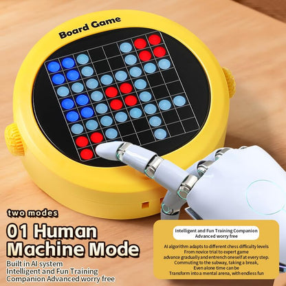 Electronic Chess Game, 5-in-1 Handheld Electric Puzzle Game, Electronic Board Games for Educational and Memory Growth, Portable Travel Games for Car Ride