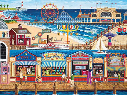 MasterPieces 400 Piece Jigsaw Puzzle For Adults, Family, Or Youth - Ocean Park - 18"x24" | 400 Pieces, Family-Friendly Piece Count and Difficulty - style: Ocean Park