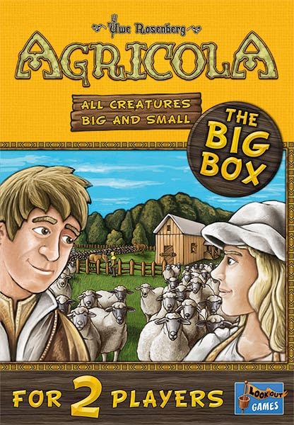 Agricola All Creatures Big and Small The Big Box | Farming Game | Strategy Game for Adults and Kids | Family Board Game | Ages 10+ | 2 Players | Average Playtime 30 Minutes | Made by Lookout Games - size: Medium, style: Classic