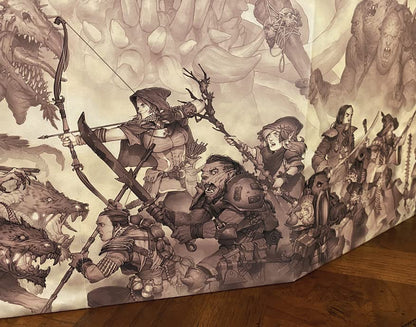 DM Screen for 5th Edition: Dry-Erase with Built in hit Point Tracker, Essential 5e Rules Reference, Amazing Illustration