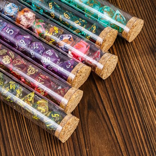 7PCS DND Dice Set,Handmade Sharp Edge Dice Set Mystery Blind Box D&D RPG Polyhedral Resin Dice,for Dungeons and Dragons TTRPG Games Roleplaying Games Pathfinder - color: Mystery Dice