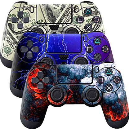Skin for Ps4 Controller, 3pcs Whole Body Vinyl Decal Cover Sticker for PlayStation 4 Controller (PS4 Controller #2) - color: PS4 controller #2